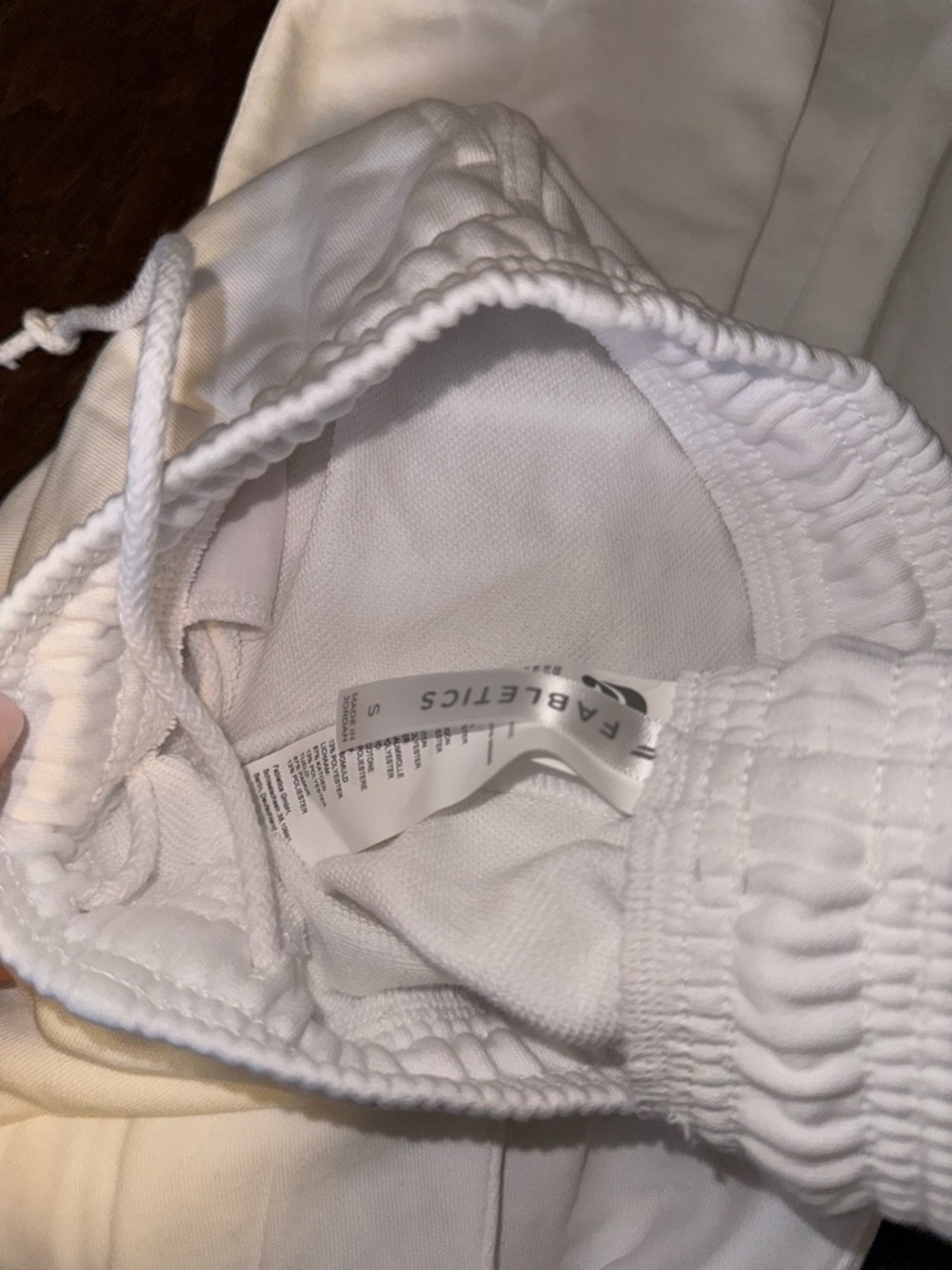 Fabletics White Elastic Waist Joggers with Drawstring - Picture 2 of 2